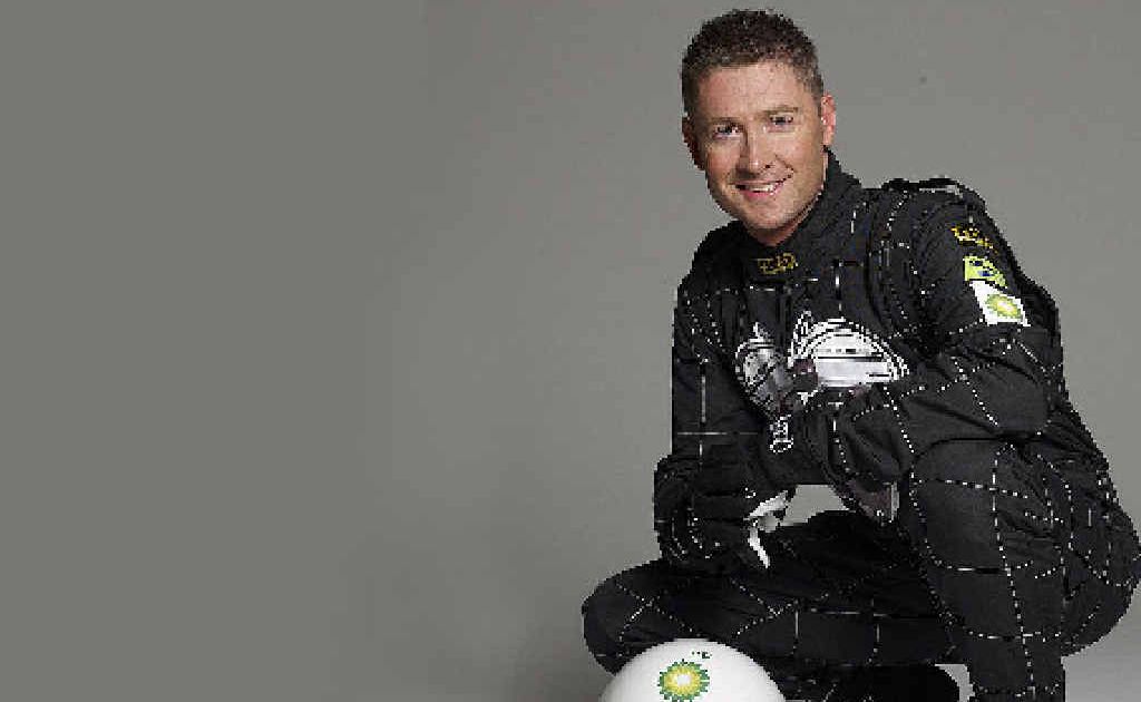 Michael Clarke has never had this much padding. Michael Clarke has never had this much padding.